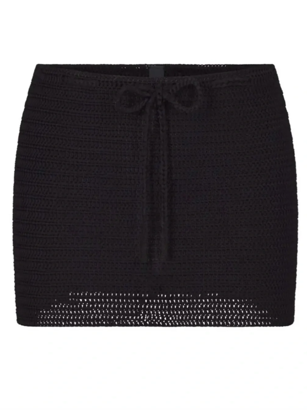 SKIMS NWT Crochet Bikini Top & Mini Skirt Set - Black 2XL